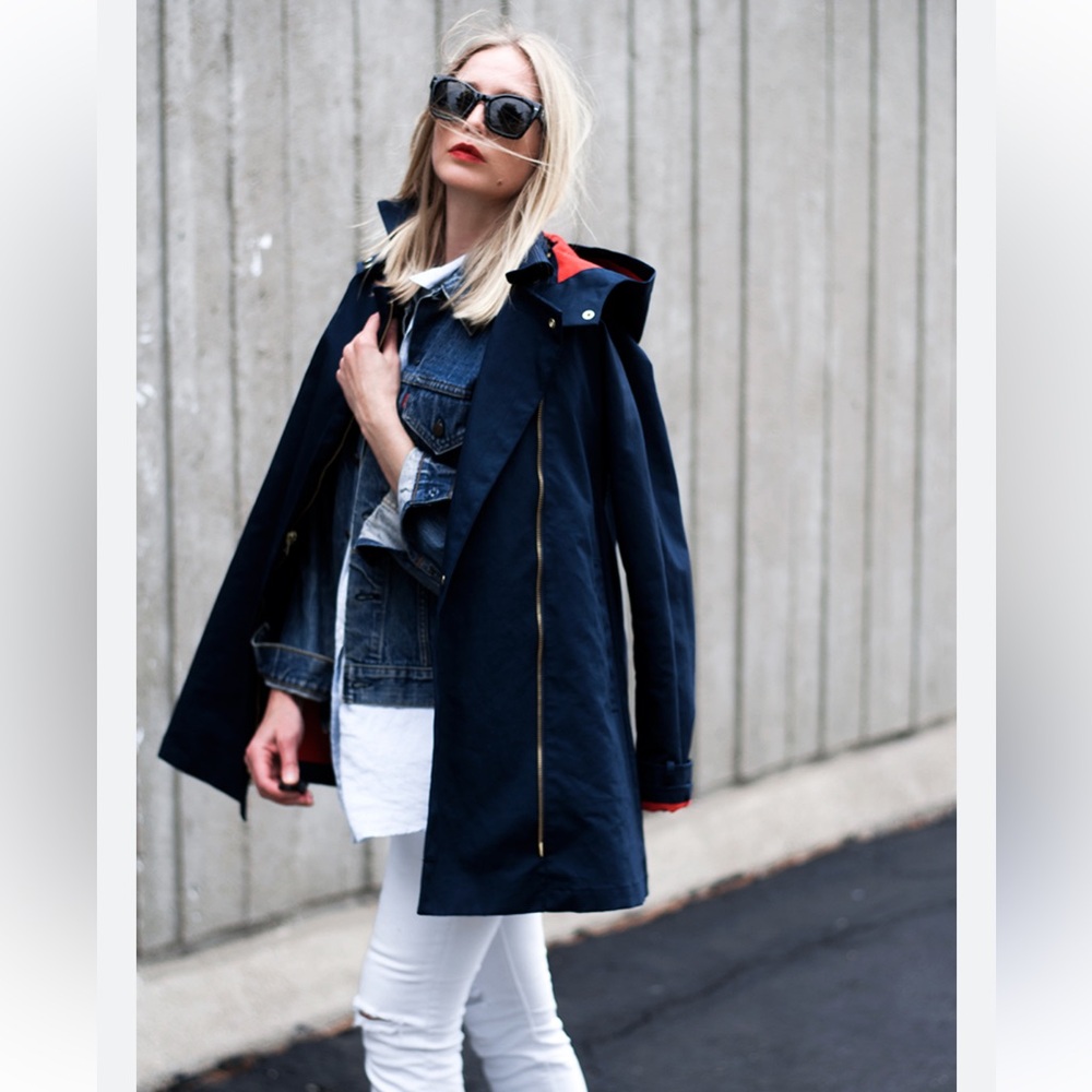 Used Jcrew swing rain coat